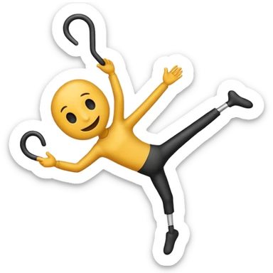 Stickman Hook emoji: significado e uso sticker