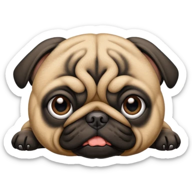 Pug morto sticker