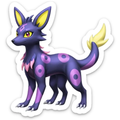 Salandit-Noibat-Umbreon-Silvally-fusion (full body) sticker