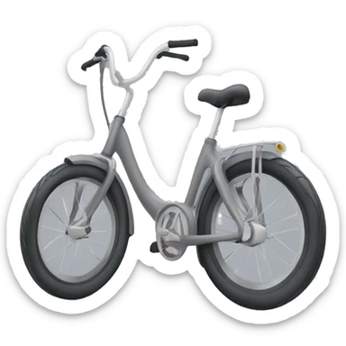 Grey Elliptical Bike sticker