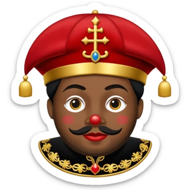 De muts van zwarte piet sticker