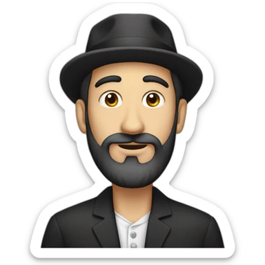 Jew with long neck sticker