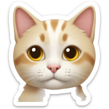 Cat with 😍 sticker