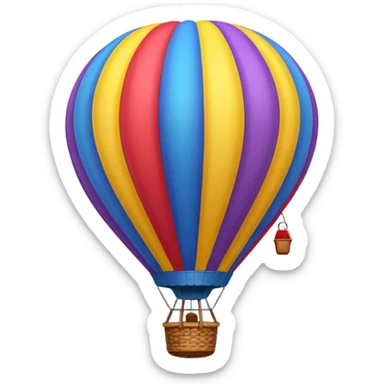 Balão de ar quente sticker