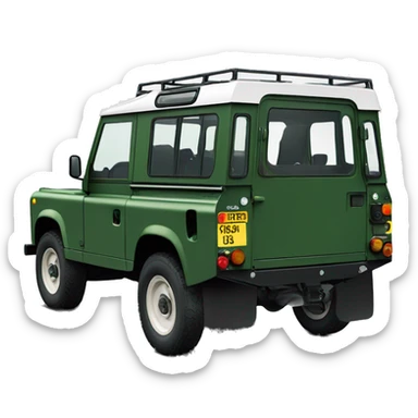 A green discovery 2 Td5 (land rover)  sticker