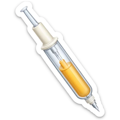 cream medicine in a syringe sticker