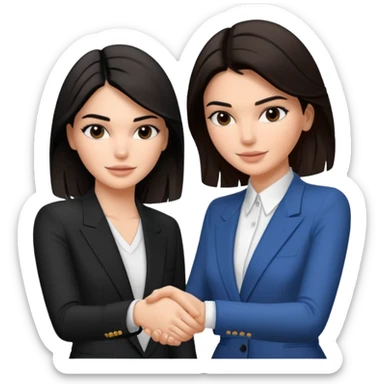 kendall jenner shaking hands with a other woman sticker