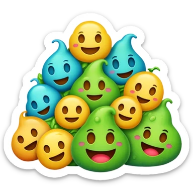 All the gross emojis combined sticker