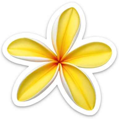 Plumeria sticker