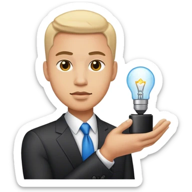 businessman Photorealistic sticker