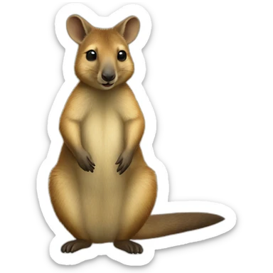 smart quokka wallaby sticker