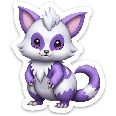 Shiny Furret-Absol-Noibat-Hybrid (Full body) sticker