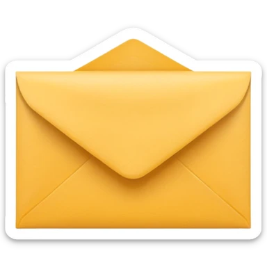 A simple emoji-style icon of a yellow manila envelope with subtle paper texture, clean edges, and a small graduation NUMBER  2017 group-photo icon on the front, graduation icon  sticker