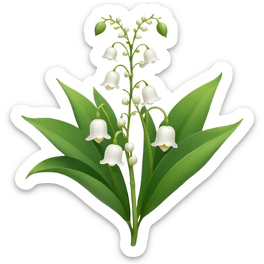 lily of the valley  sticker