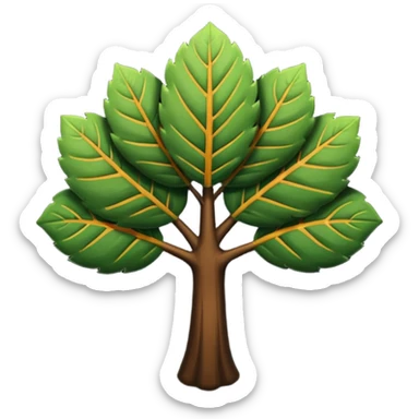 Un trébol de 5 hojas totalmente negro sticker