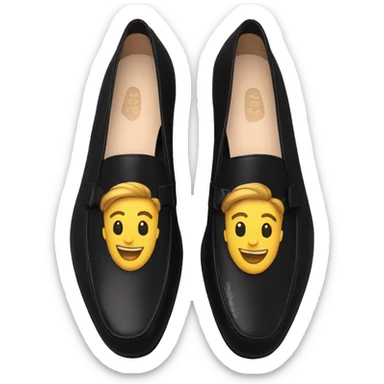 Loafers black sticker