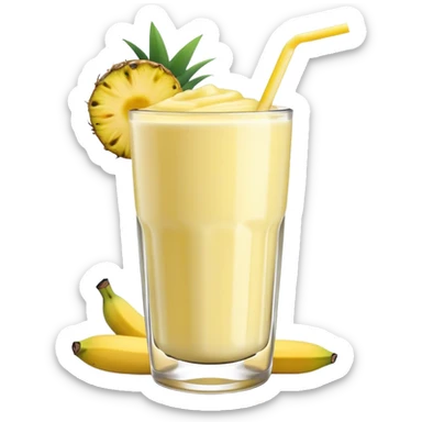 Pineapple banana smoothie  sticker