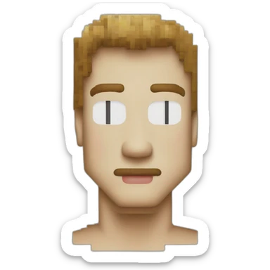 no symbol/emoji in the style of pixel 8 bit Macintosh Classic art for a  sticker