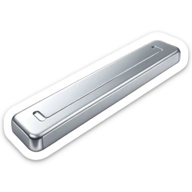 Create a silver bar that is visible in a small navigation bar for my jewellery shop website make it attractive for the navigation bar make it visible properly. Make the gold bar and silver similar or same in style sticker