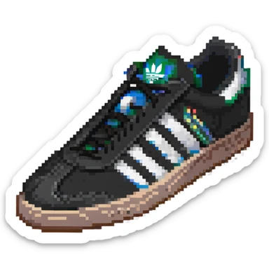 adidas sneaker shown at a 45 degree angle similar to default apple emoji sticker