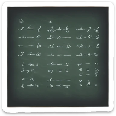 blackboard_with_equations_of_motions sticker