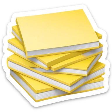 a huge amount of yellow paper self-stickers sticker