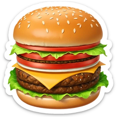 Kapibara burger sticker