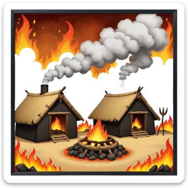 fire tribe village sticker