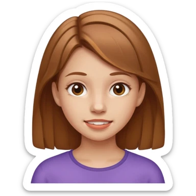 Girl with a underbite sticker