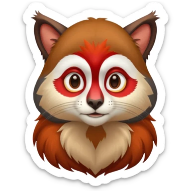 Red-shanked douc  sticker