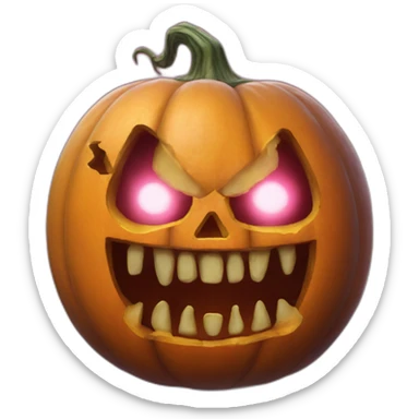 Pumpkin morbid angel sticker