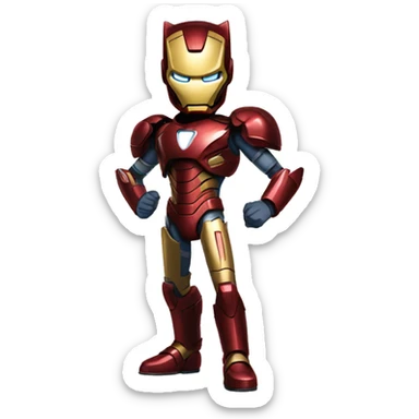 CREATE A SONIC USING THE IRON MAN ARMY sticker
