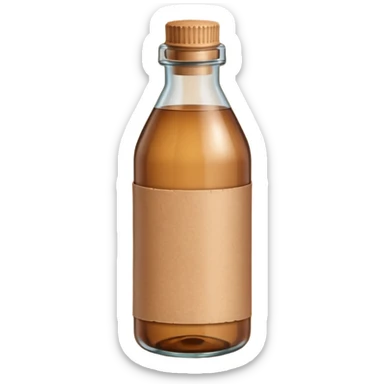 kraft paper in Bottle sticker
