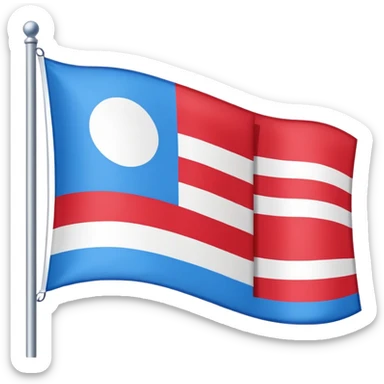 i want a flag for a company called baly sticker