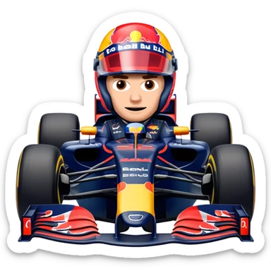 Max Verstappen driving a Formula 1 car, Red Bull livery, no text sticker