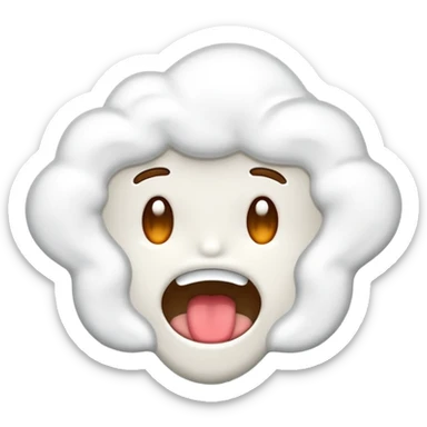 frothing at the mouth sticker