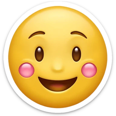 Happy yellow emoji face, gently bouncing up and down. Ultra smooth coherent movement, shot with IMAX Camera, hyper detailed photorealism, ultra high definition, cinematic crisp realism. White background, close-up. sticker