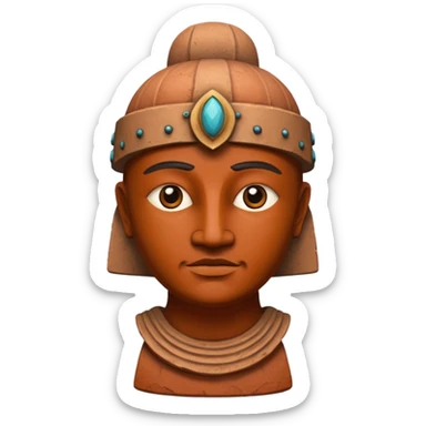 Terracotta guardian,Museum Statues. sticker