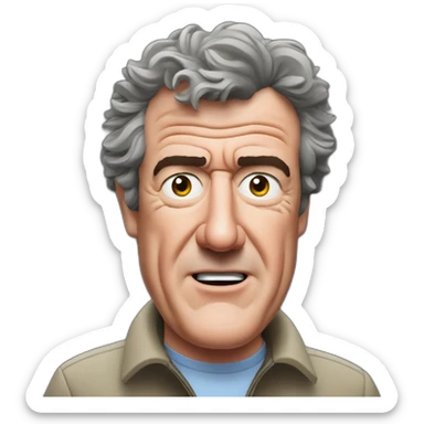 Jeremy Clarkson after a stroke sticker