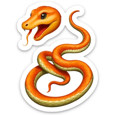 Una cara roja con naranja con rayos que explotan y llena de serpentinas  sticker