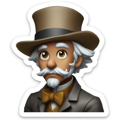 Pokémon hunter in Uncle Scrooge style, oil paint, mysterious eyes, intricate lips, masterpiece pose, odd perspective, beautiful, desirable, logical sticker