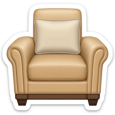 modern armchair in corner of hotel rom sticker