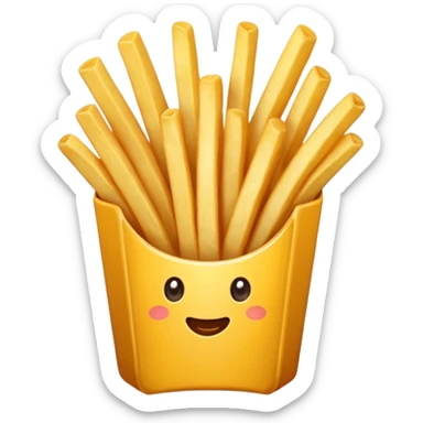 Porzione di patatine piccola sticker