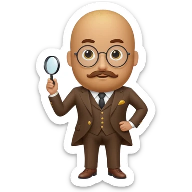 potato with a monocle and suit, memoji-inspired, standing confidently as a presidential candidate sticker