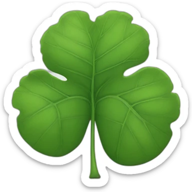 un trébol de cuatro hojas sticker