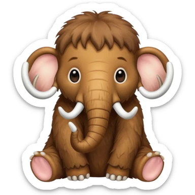 baby mammoth sticker