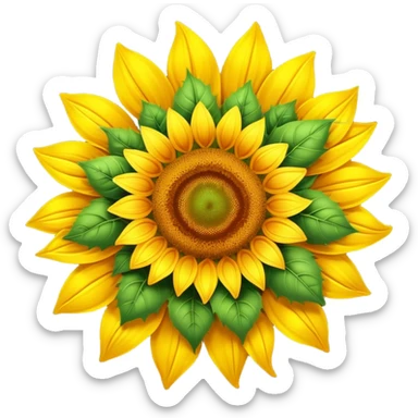 Constellation of stars in shape of sunflower  sticker
