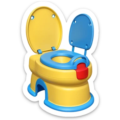 Potty trainer without a person on it. sticker