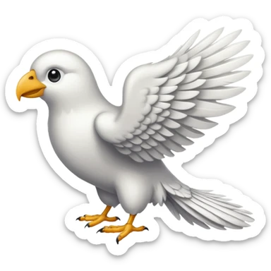 Mujhe white colour left side wing chahiye sticker