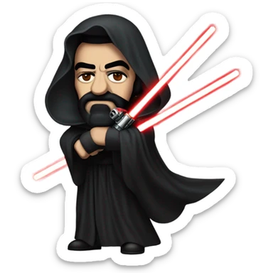 Saddam Hussein as a Sith Lord sticker